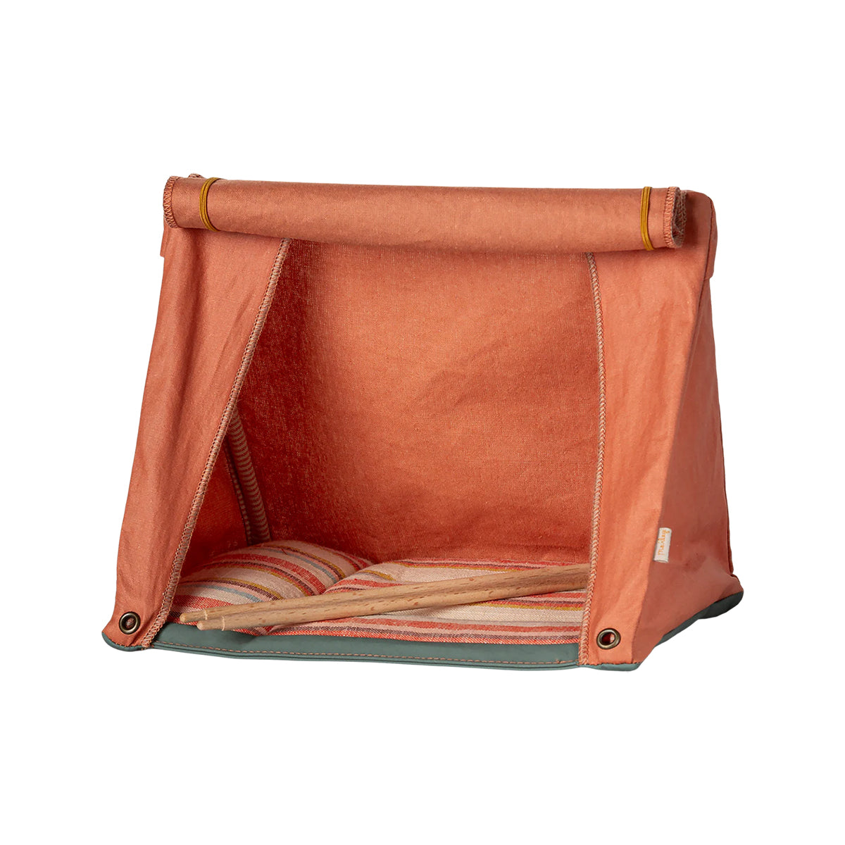 Maileg Happy Camper Tent, Mouse - Orange.