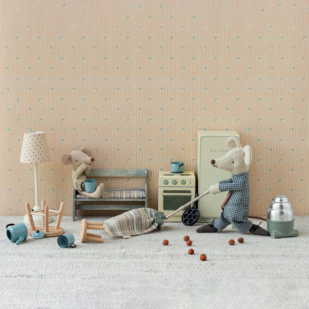 Maileg Rug Striped - Medium.