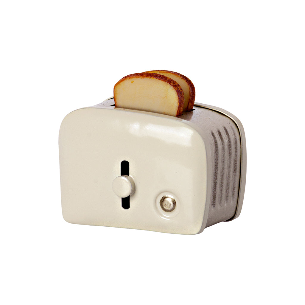 Maileg Miniature Toaster & Bread - Off White.