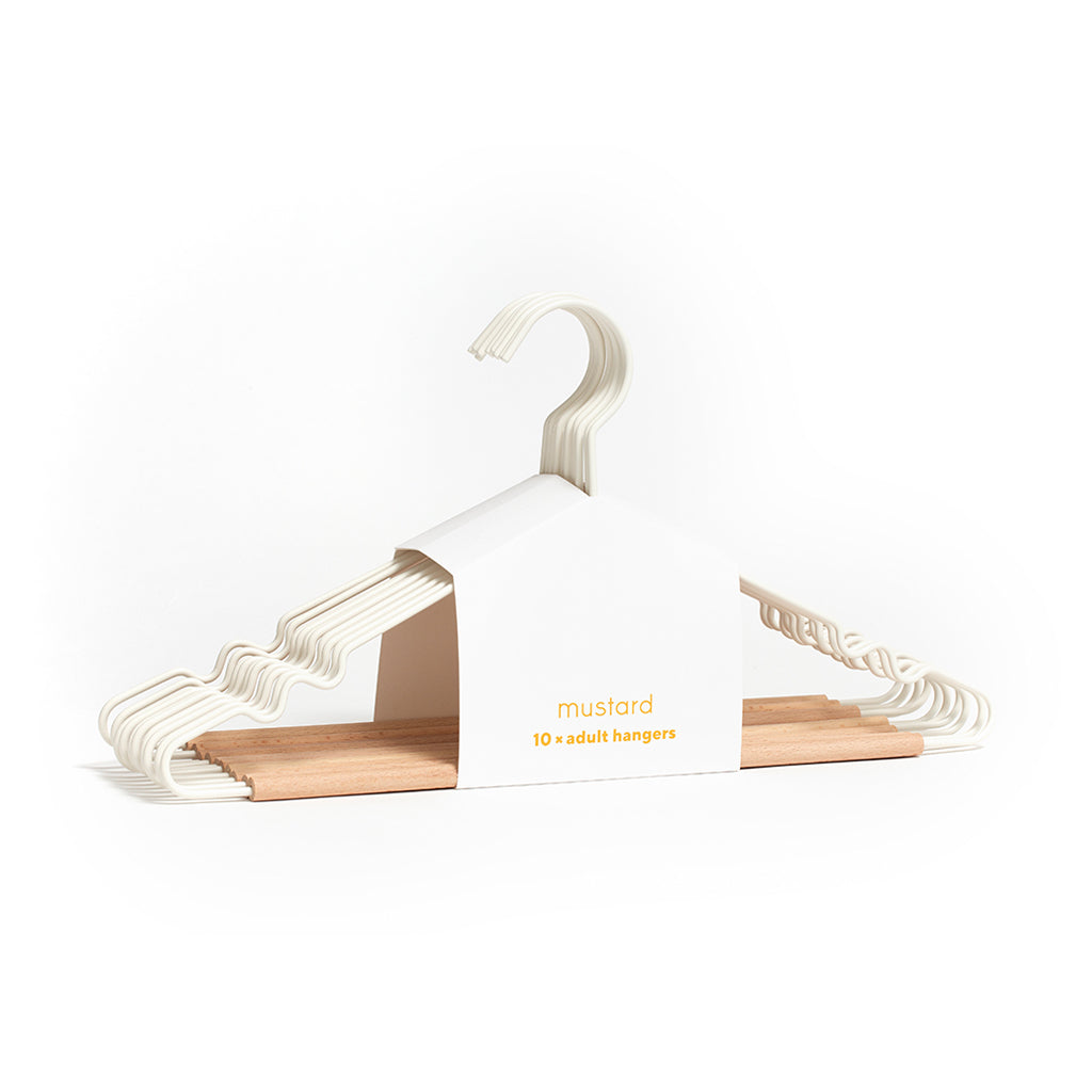 Mustard Made Adult Top Hangers - White.