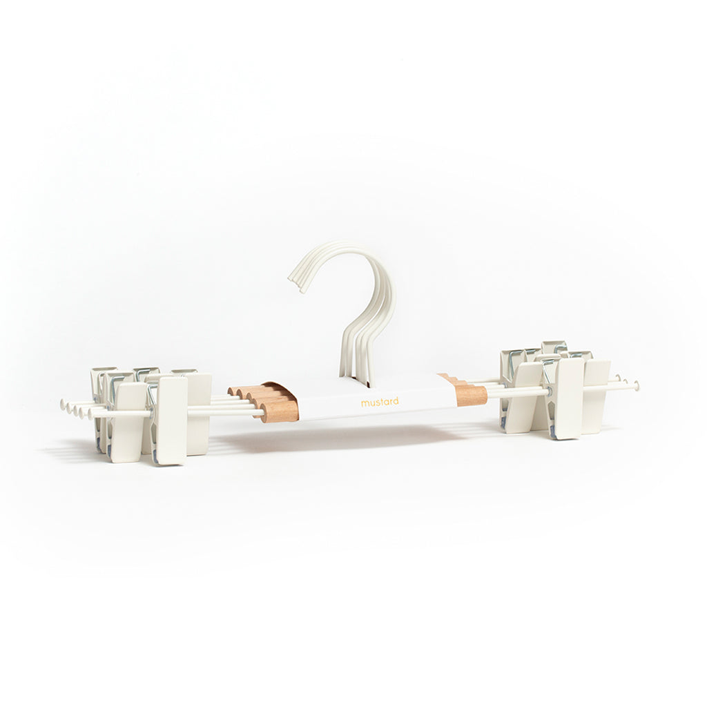 Mustard Made Adult Clip Hangers - White.