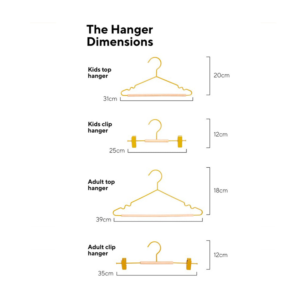 Mustard Made Adult Clip Hangers - Mustard.