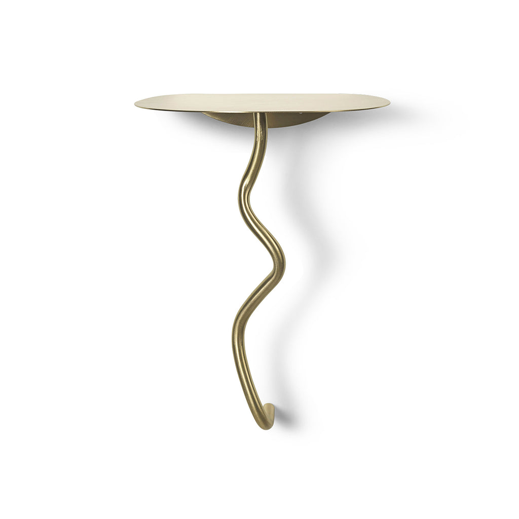 Ferm Living Curvature Wall Table - Brass.