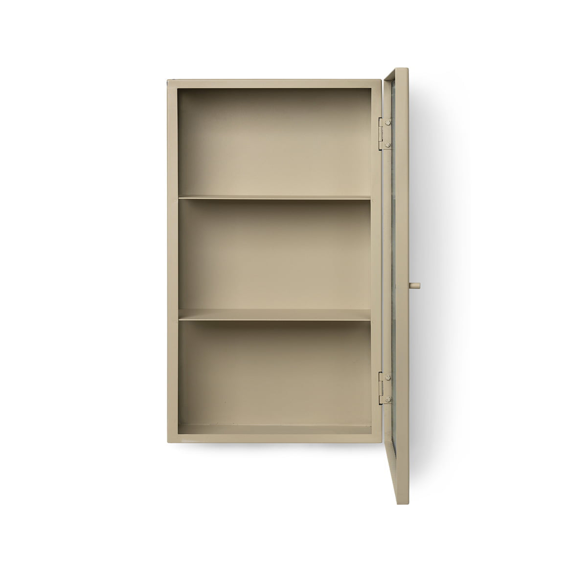 Ferm Living Haze Wall Cabinet - Reeded Glass - Cashmere.