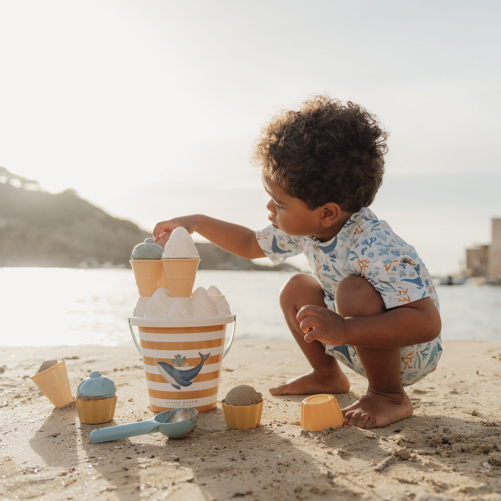 Little Dutch Ice Cream Beach Set - Ocean Dream Blue.