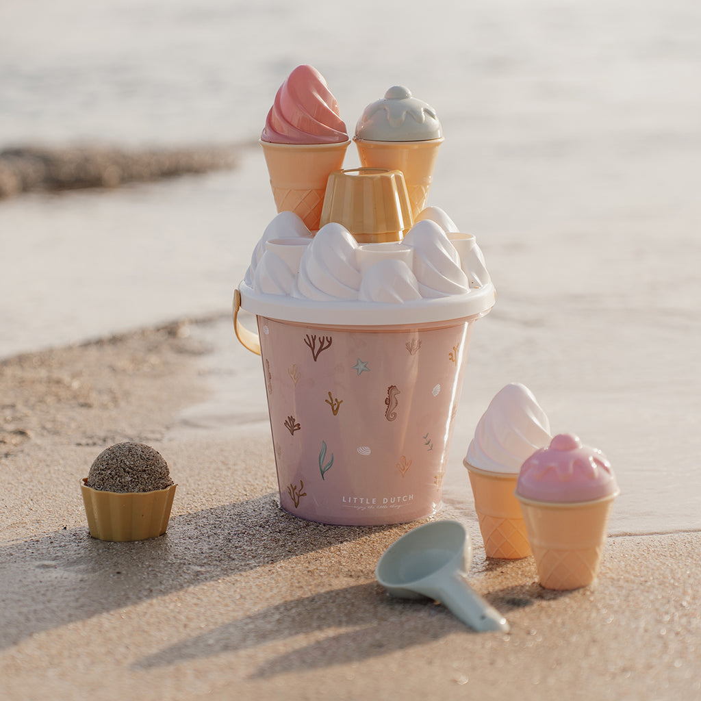 Little Dutch Ice Cream Beach Set - Ocean Dream Pink.