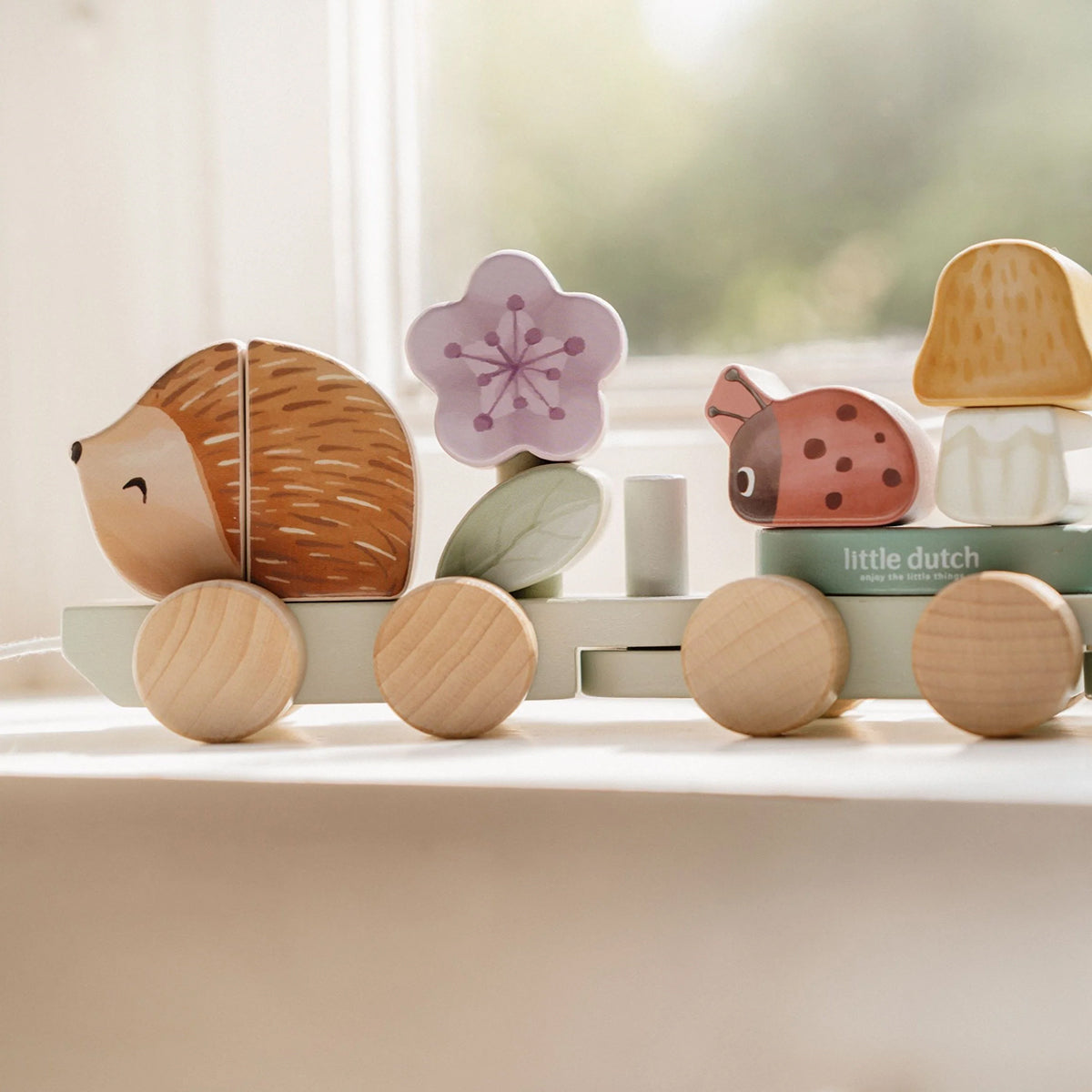 Little Dutch Stacking Train Hedgehog - Fairy Garden.