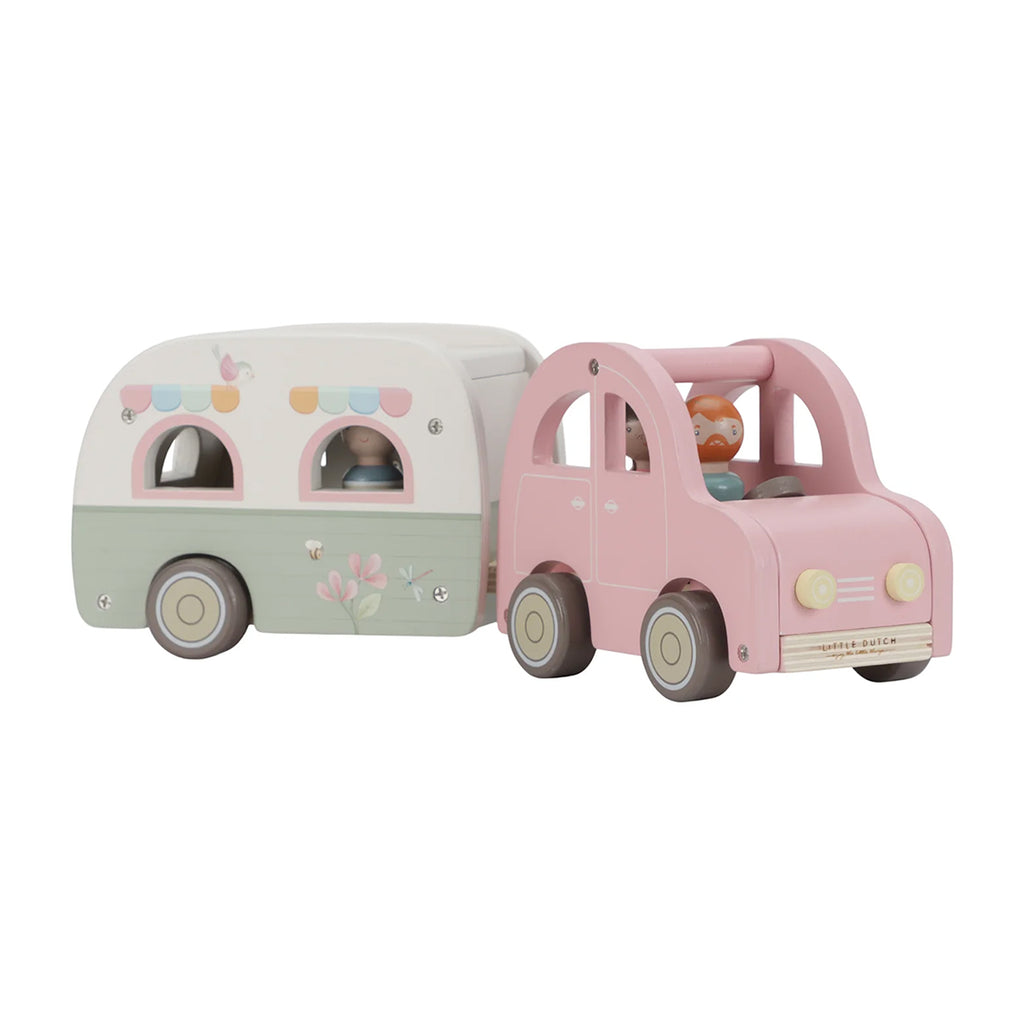 Little Dutch Toy Car with Caravan.