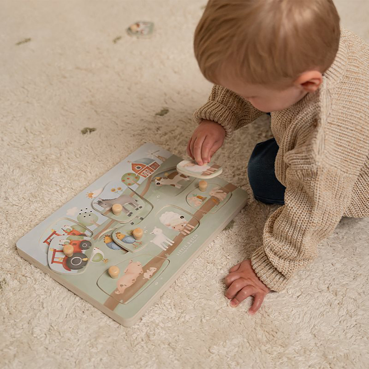 Little Dutch Wooden Sound Puzzle - Little Farm.