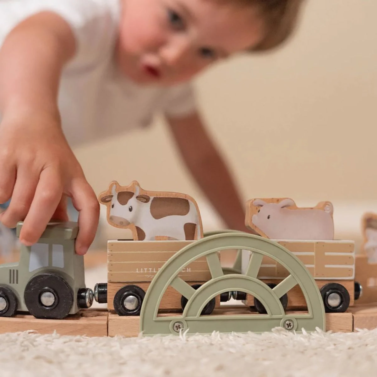 Little Dutch Wooden Train Track - Little Farm.