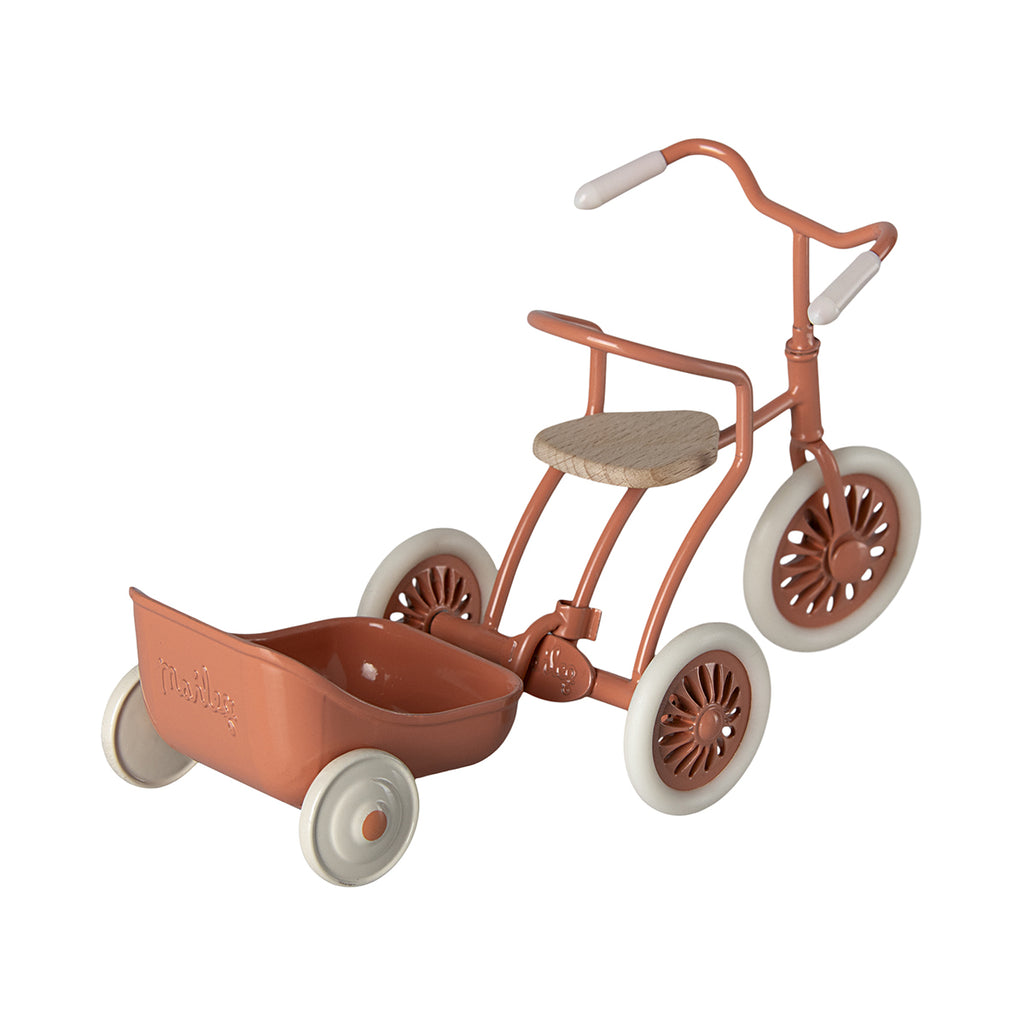 Maileg Abri A Tricycle - Coral.
