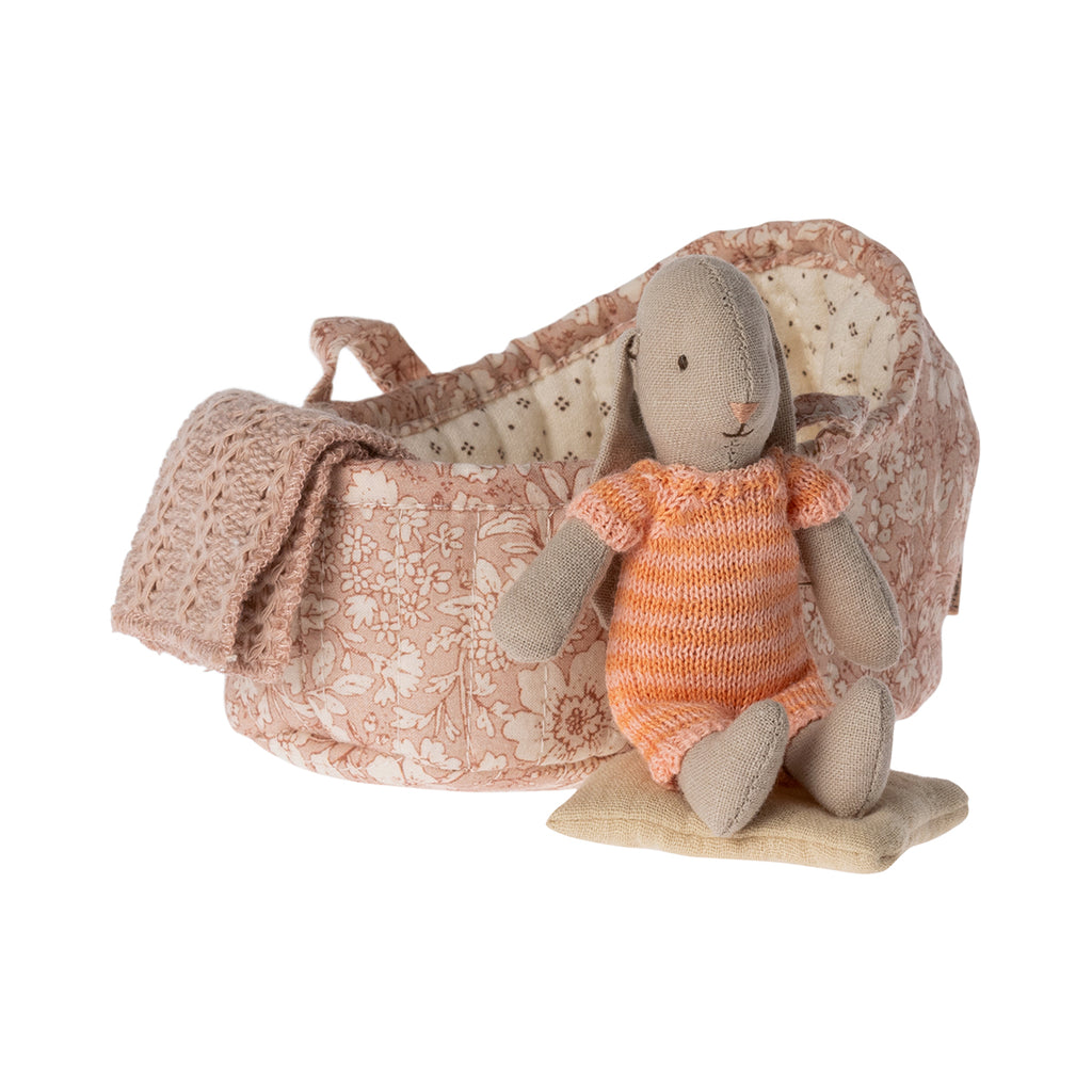 Maileg Bunny in Carry Cot, Micro.