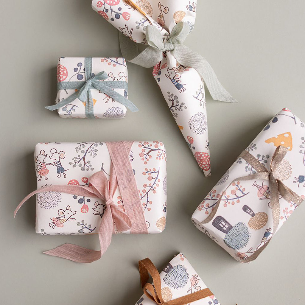 Maileg Gift Wrap Roll - Mice Party.