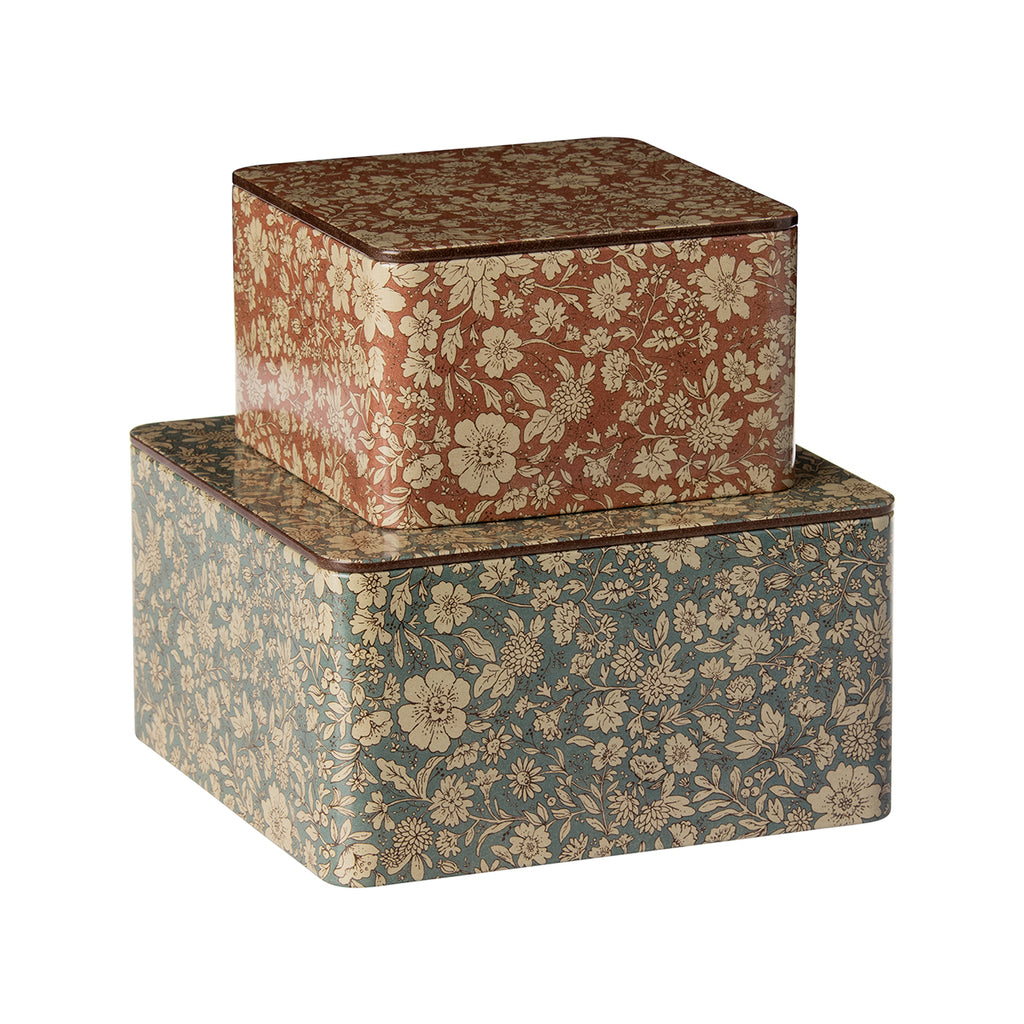 Maileg Metal Storage Box - Blossom (Set of 2).