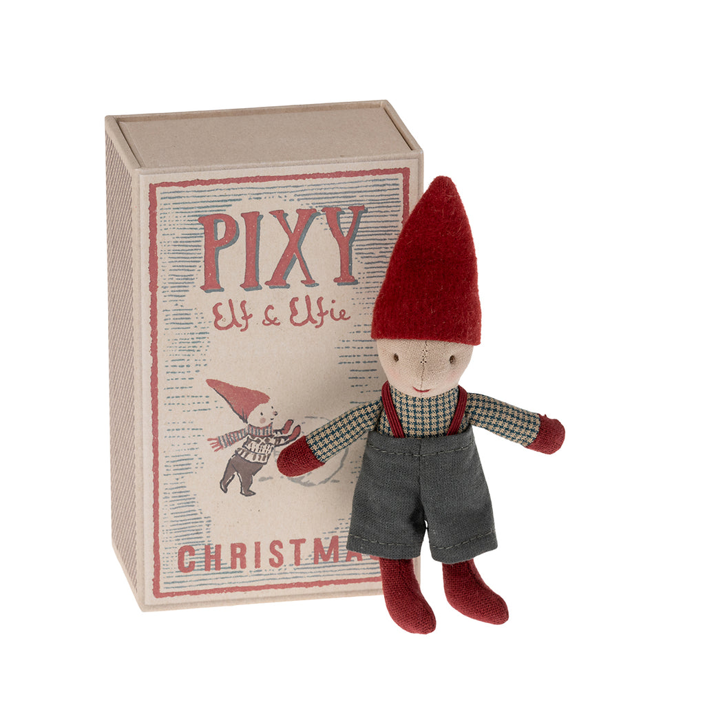 Maileg Pixy Elf in Matchbox.