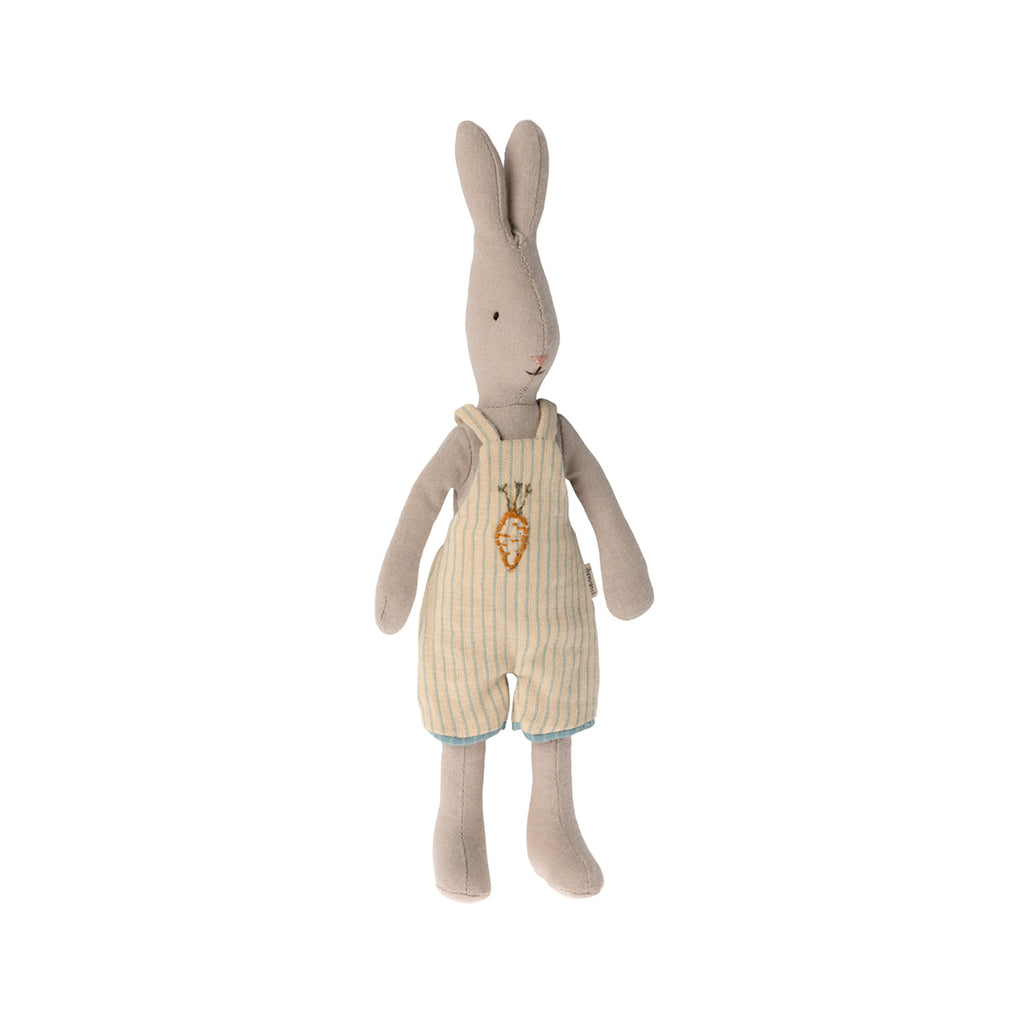 Maileg Rabbit With Overall, Size 1.
