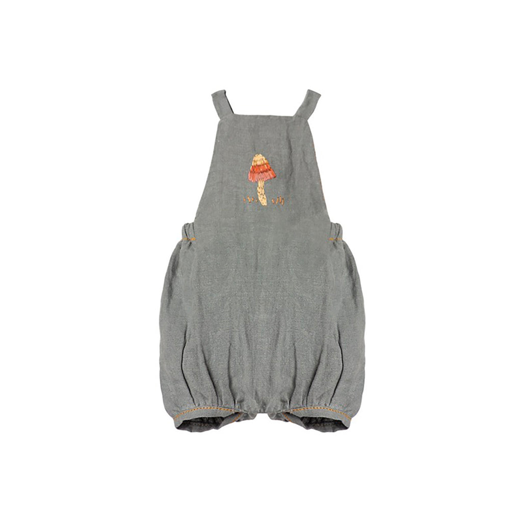 Maileg Rabbit With Overalls Size 5 - Dusty Blue.