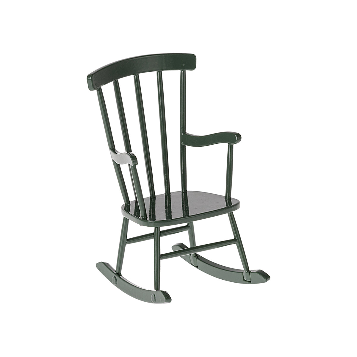 Maileg Rocking Chair, Mouse - Dark Green.