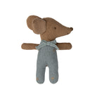 Maileg Sleepy/Wakey Baby Mouse In Matchbox - Blue.