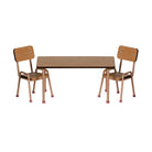 Maileg Table and Chair Set, Mouse - Dark Powder.