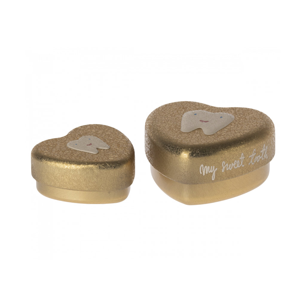 Maileg Tooth Box - Gold (Set of 2).