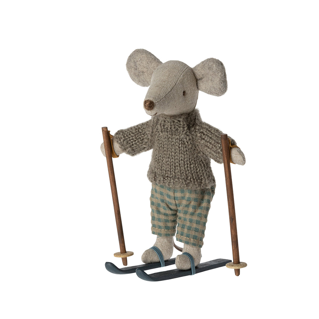 Maileg Winter Mouse with Ski Set, Big Brother.