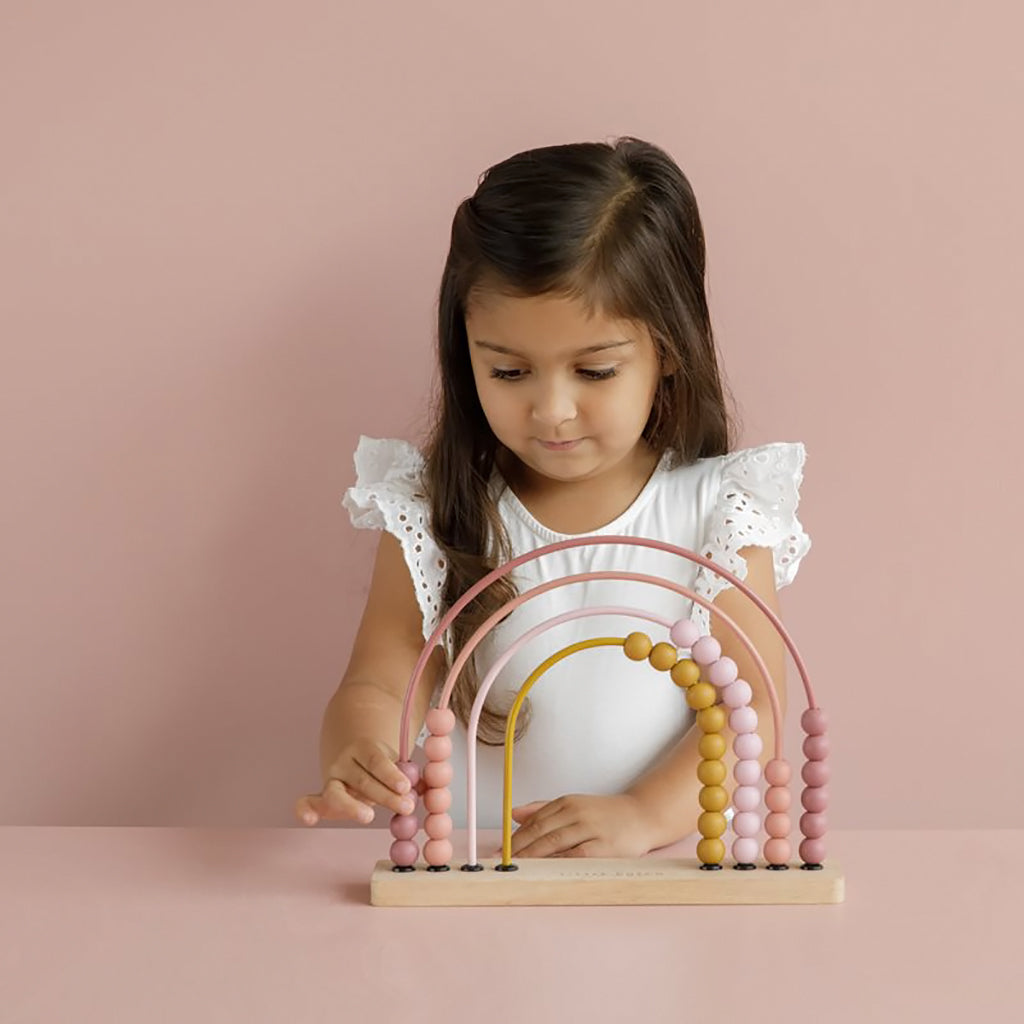 Little Dutch Abacus Rainbow - Pink.