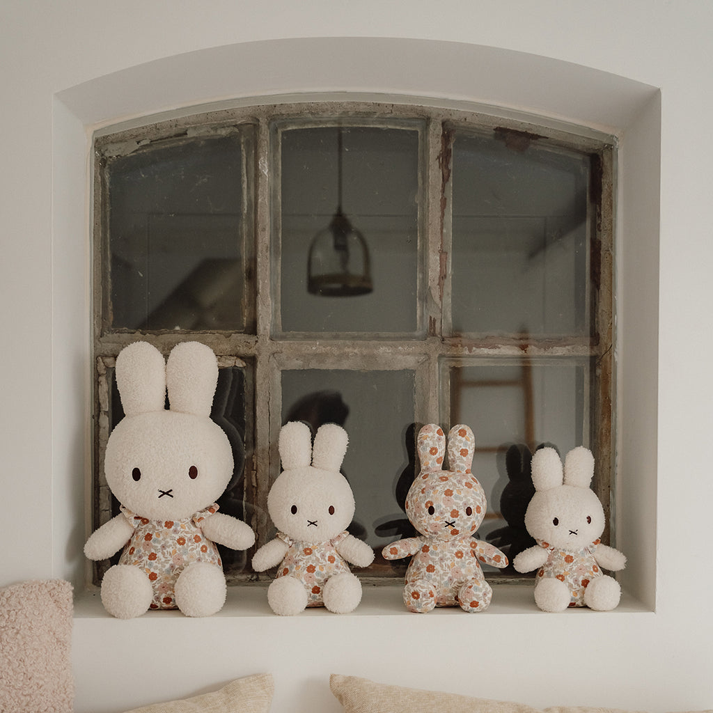 Little Dutch X Miffy Cuddle Toy - Vintage Little Flowers All Over.