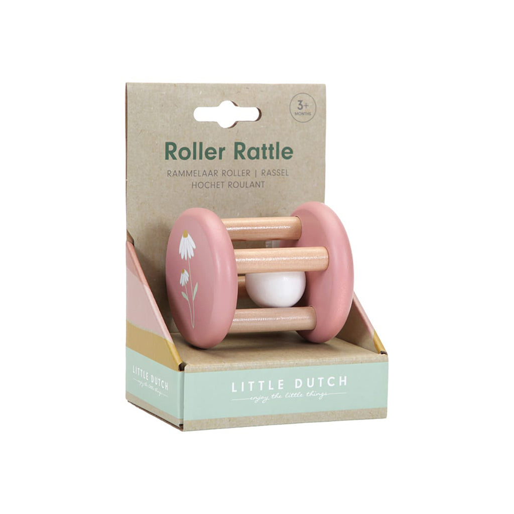 Little Dutch Roller Rattle - Pink.
