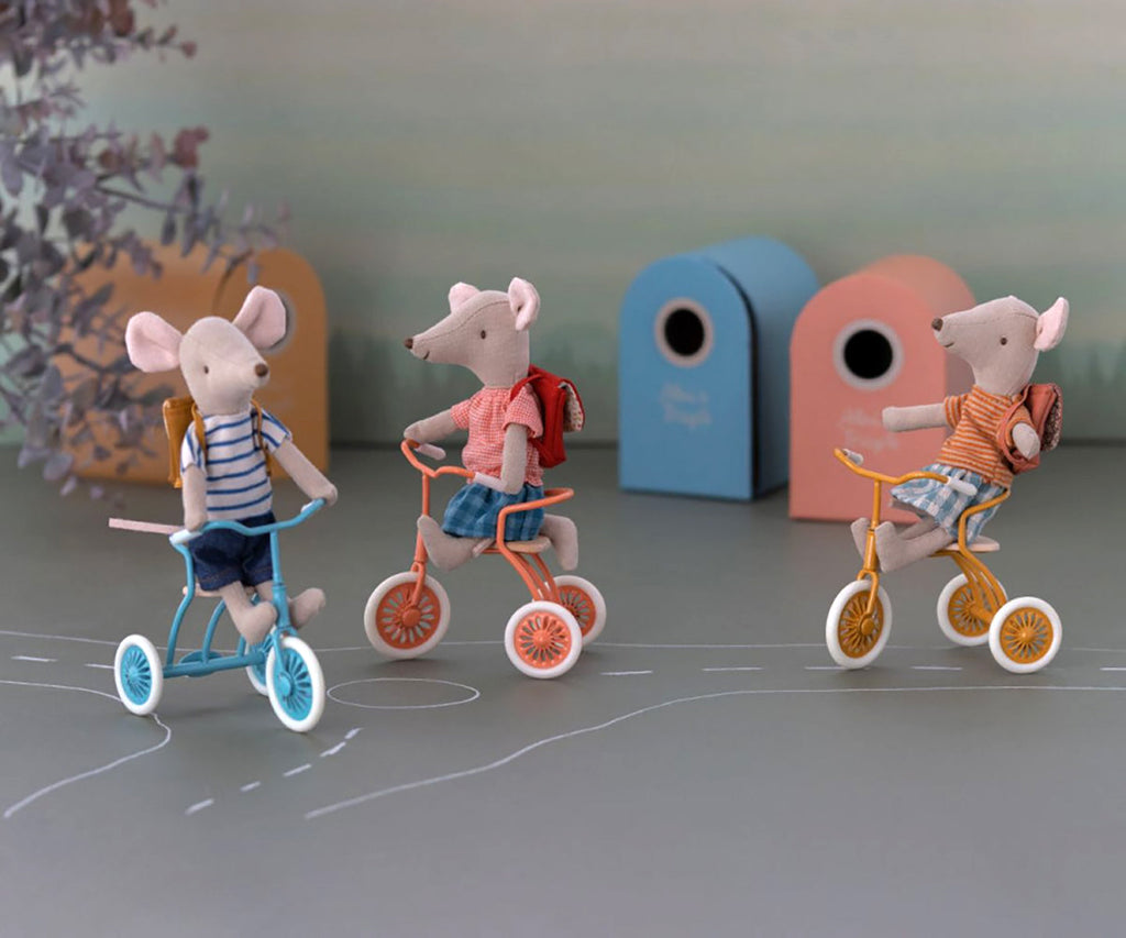 Maileg Tricycle Basket, Mouse.