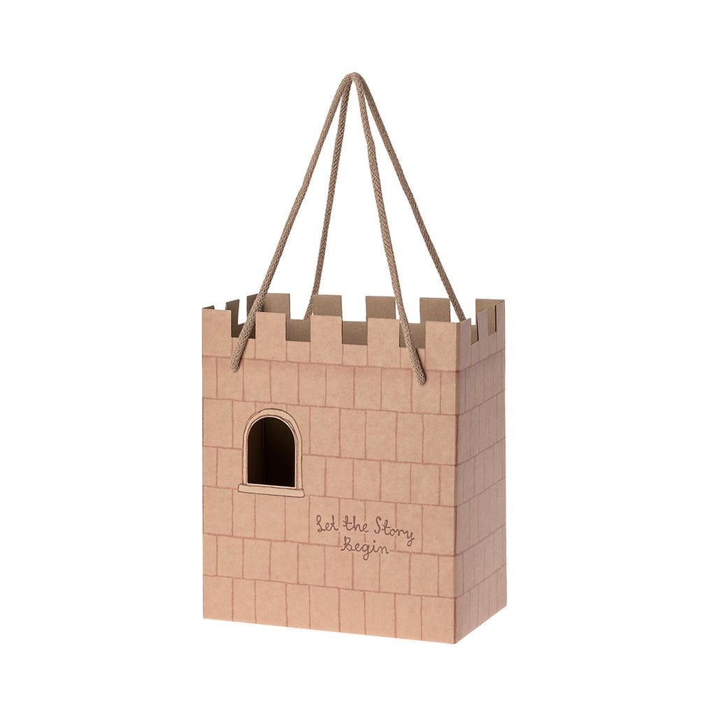 Maileg Castle Gift Bag 'Let the story begin' - Rose.