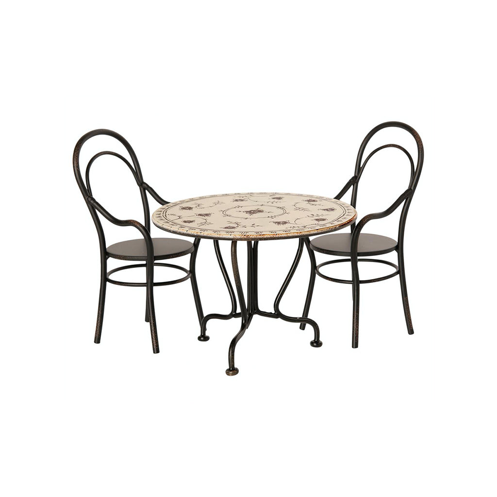 Maileg Dining Table Set With 2 Chairs.