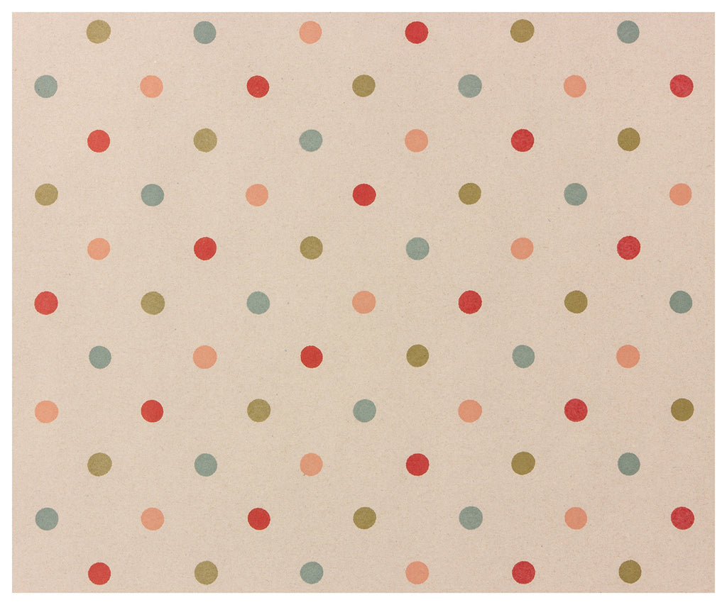 Maileg Gift Wrap Roll - Multi Dots.