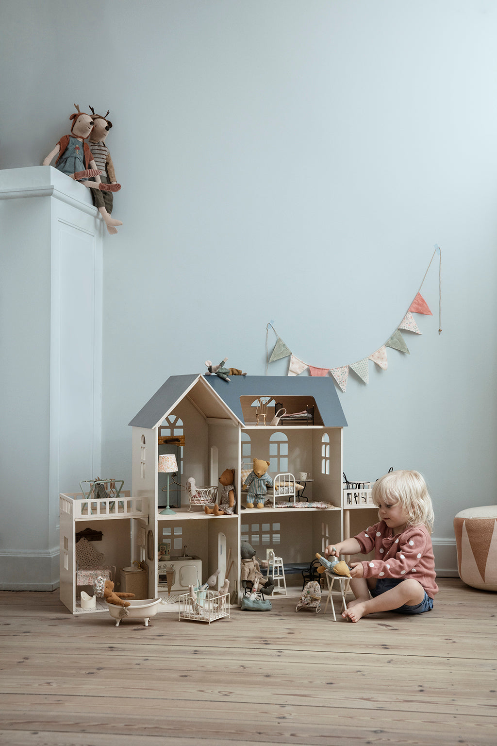 Maileg House of Miniature Dollhouse, Bonus Room.