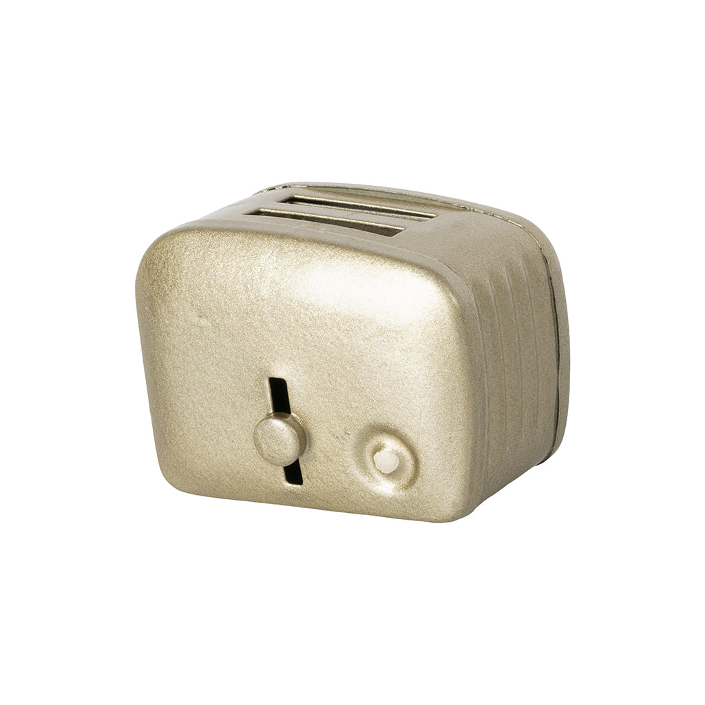 Maileg Miniature Toaster & Bread - Silver.