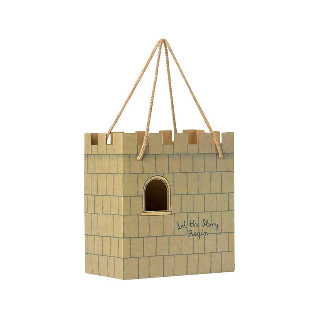 Maileg Castle Gift Bag 'Let the story begin' - Mint.