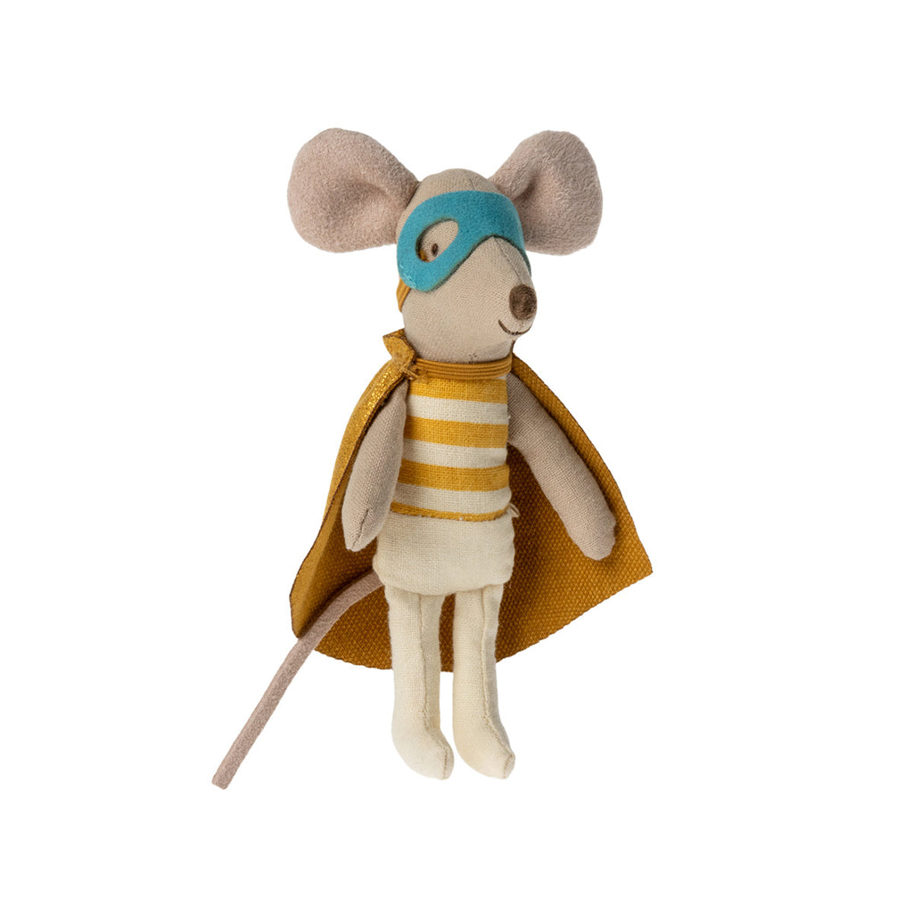 Maileg Super Hero Mouse, Little Brother in Matchbox.