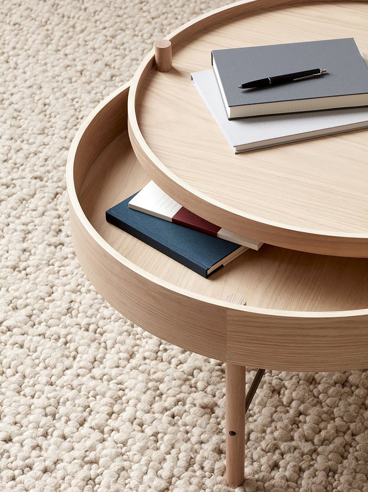 Menu Turning Table - White Oak.