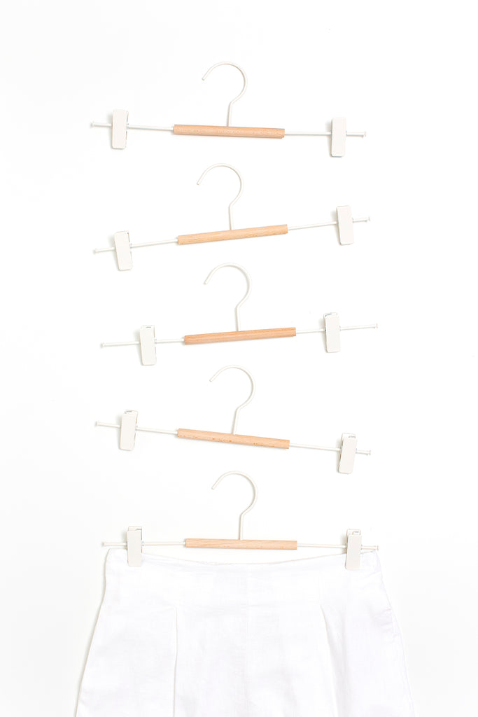 Mustard Made Adult Clip Hangers - White.