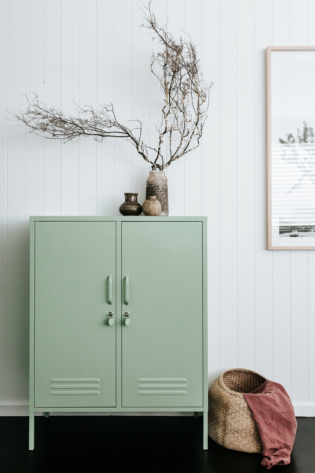 Mustard Made Midi Locker - Sage.